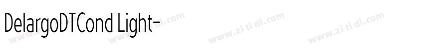 DelargoDTCond Light字体转换